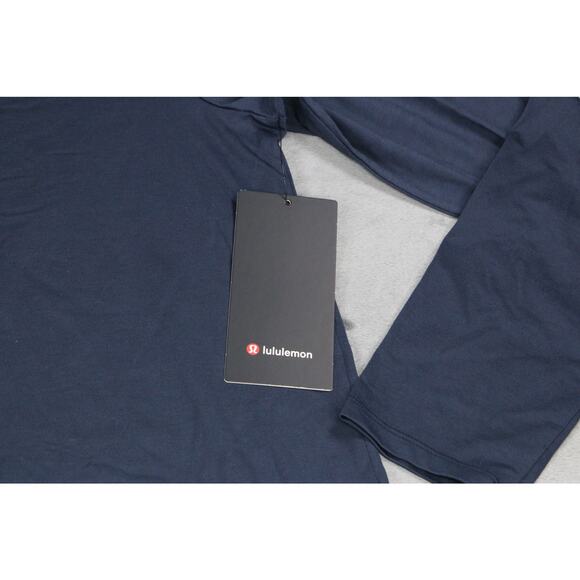 Lululemon Men’s Fundamental Long Sleeve Shirt Navy Blue Size Large NWT - Picture 3 of 11